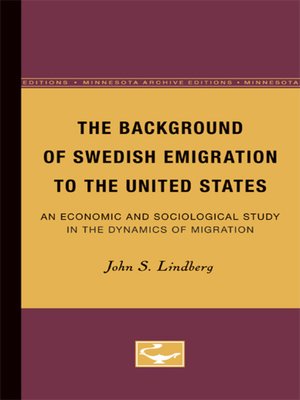 cover image of The Background of Swedish Emigration to the United States